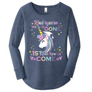 Kindergarten Graduation Magical Unicorn Women's Perfect Tri Tunic Long Sleeve Shirt