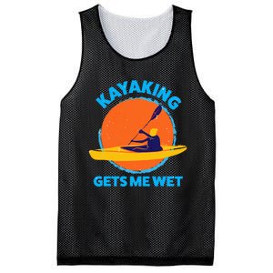 Kayaking Gets Me Wet Funny Halloween Christmas Kayaks Gift Mesh Reversible Basketball Jersey Tank