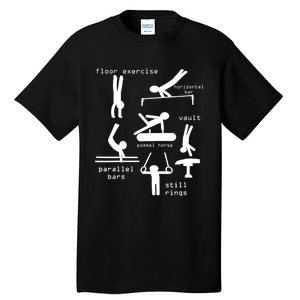 Kids Gipsytshirts: Men Gymnastics Events TShirt Youth Tall T-Shirt