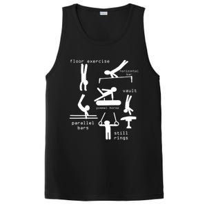 Kids Gipsytshirts: Men Gymnastics Events TShirt Youth PosiCharge Competitor Tank