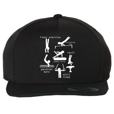 Kids Gipsytshirts: Men Gymnastics Events TShirt Youth Wool Snapback Cap