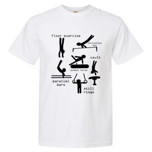 Kids Gipsytshirts: Men Gymnastics Events TShirt Youth Garment-Dyed Heavyweight T-Shirt