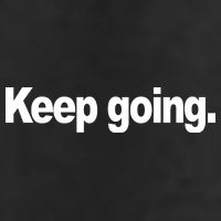 Keep Going Motivation 7 Panel Mesh Trucker Snapback Hat