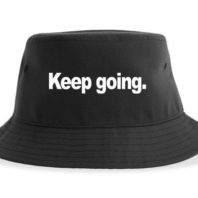 Keep Going Motivation Sustainable Bucket Hat