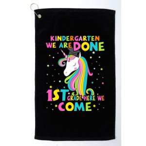 Kindergarten Graduation Magical Unicorn Gift Platinum Collection Golf Towel