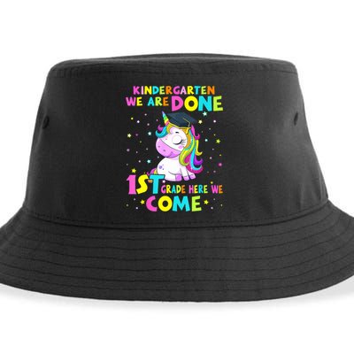 Kindergarten Graduation Magical Unicorn For Girls Graduate Sustainable Bucket Hat