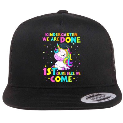 Kindergarten Graduation Magical Unicorn For Girls Graduate Flatbill Hat