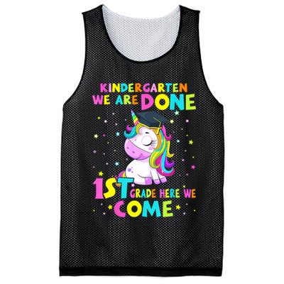 Kindergarten Graduation Magical Unicorn For Girls Graduate Mesh Reversible Basketball Jersey Tank