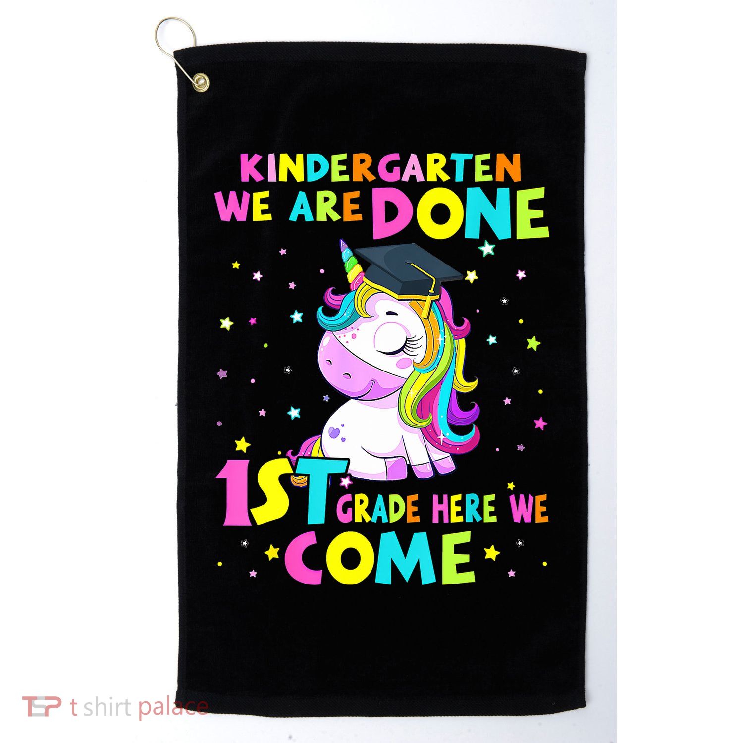 Kindergarten Graduation Magical Unicorn For Girls Graduate Golf Towel