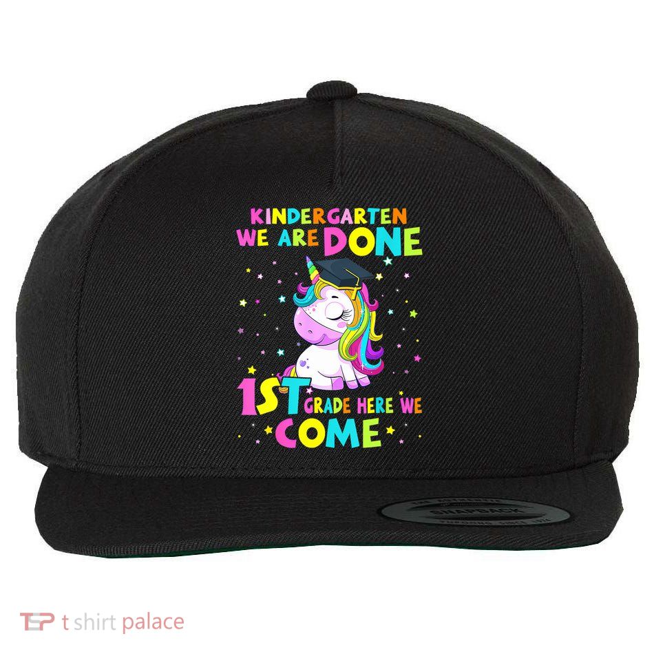 Kindergarten Graduation Magical Unicorn For Girls Graduate Wool Snapback Cap