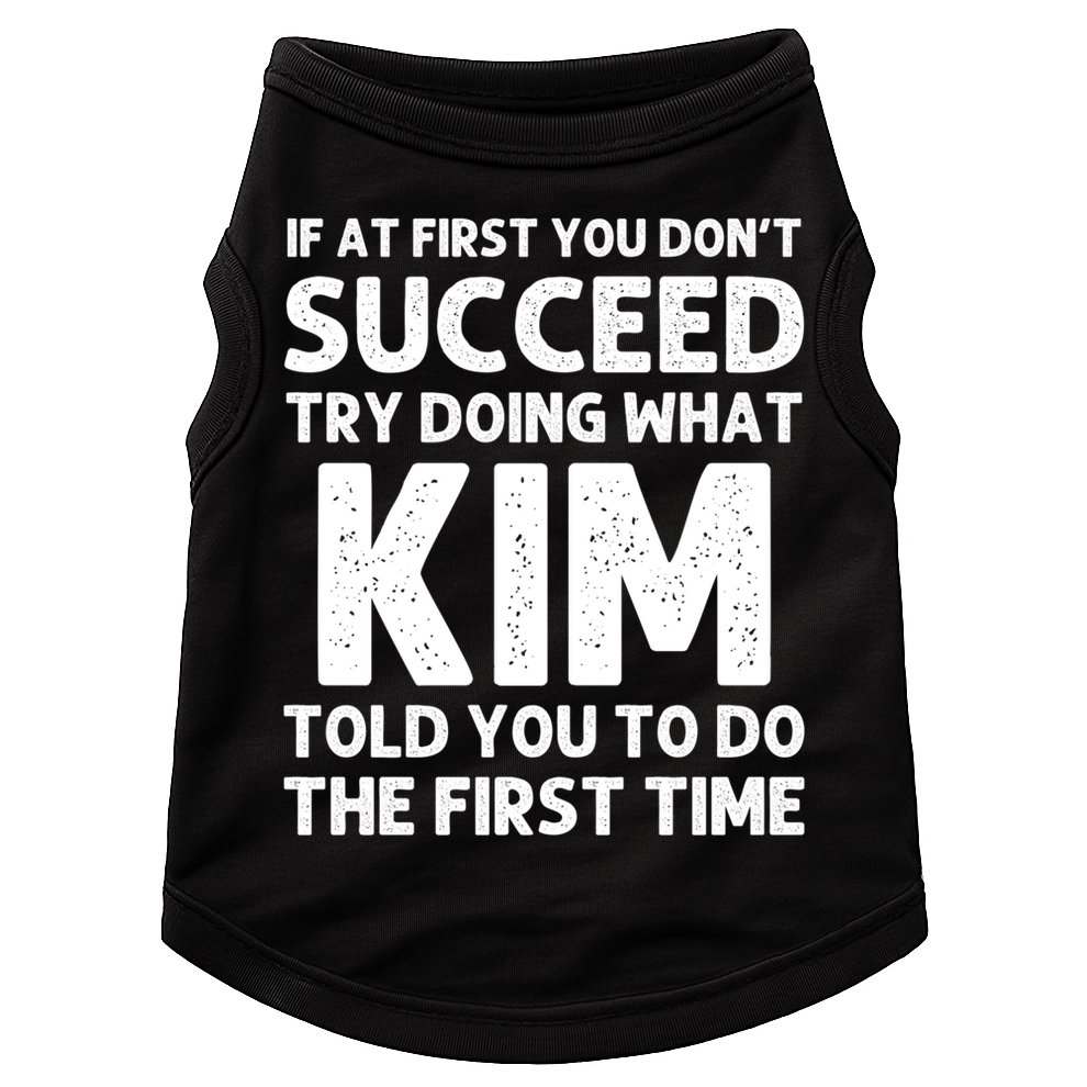 Kim Gift Name Personalized Birthday Funny Christmas Joke Gift Doggie Tank