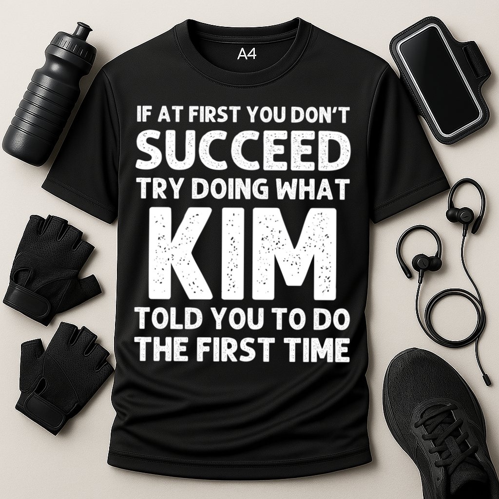 Kim Gift Name Personalized Birthday Funny Christmas Joke Gift Cooling Performance Crew T-Shirt