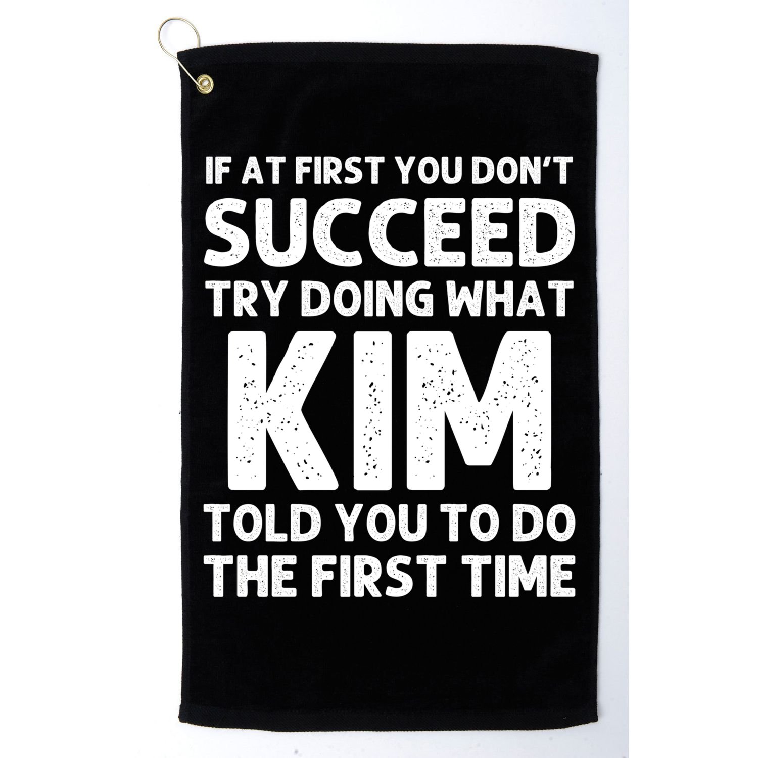 Kim Gift Name Personalized Birthday Funny Christmas Joke Gift Golf Towel
