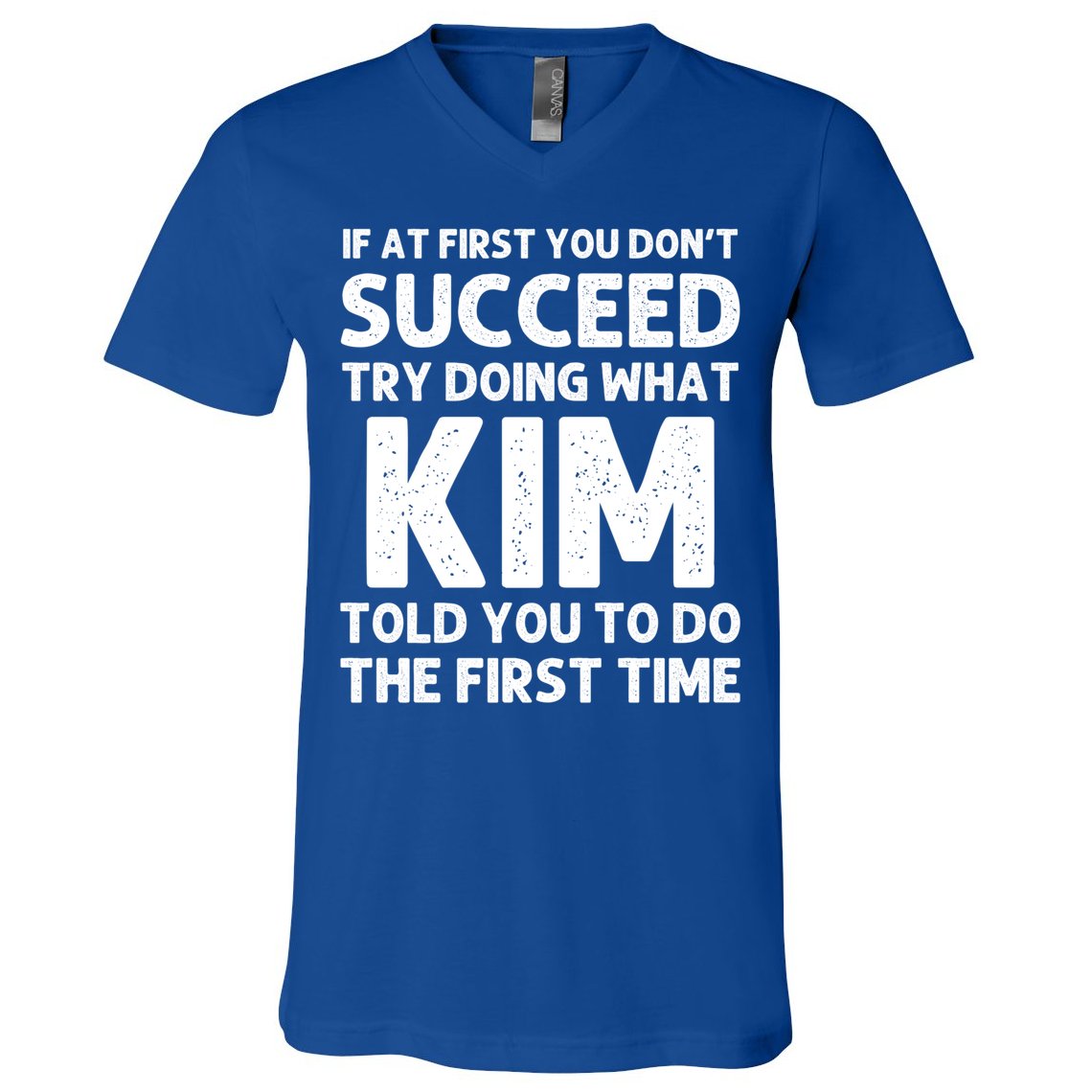 Kim Gift Name Personalized Birthday Funny Christmas Joke Gift V-Neck T-Shirt