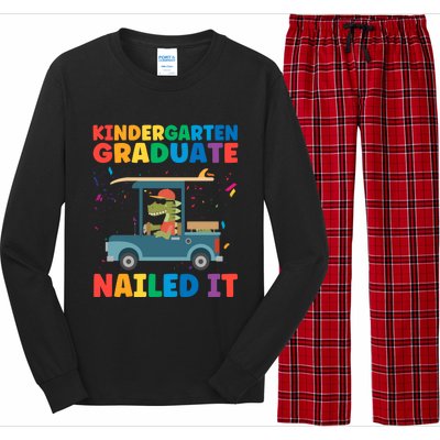 Kindergaten Graduate Nailed It 1St Grade Gift Long Sleeve Pajama Set