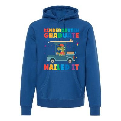 Kindergaten Graduate Nailed It 1St Grade Gift Premium Hoodie