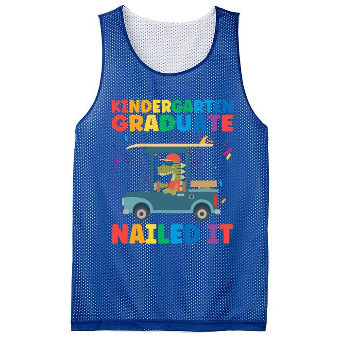 Kindergaten Graduate Nailed It 1St Grade Gift Mesh Reversible Basketball Jersey Tank