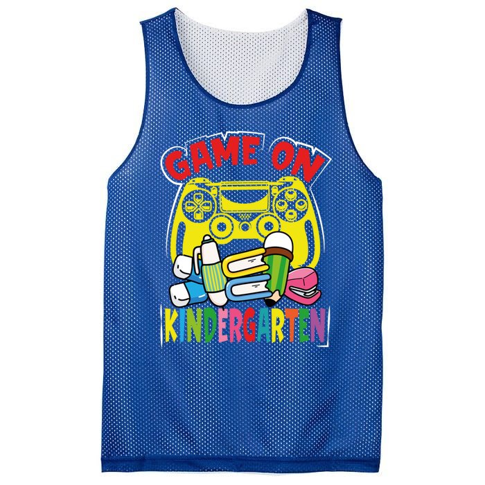 Kindergarten Game On Kindergarten Great Gift Mesh Reversible Basketball Jersey Tank