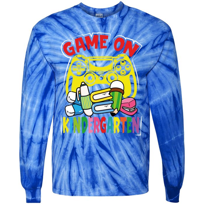 Kindergarten Game On Kindergarten Great Gift Tie-Dye Long Sleeve Shirt