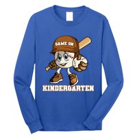 Kindergarten Game On Baseball Back To School Gift Long Sleeve Shirt