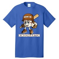 Kindergarten Game On Baseball Back To School Gift Tall T-Shirt