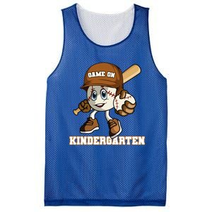 Kindergarten Game On Baseball Back To School Gift Mesh Reversible Basketball Jersey Tank