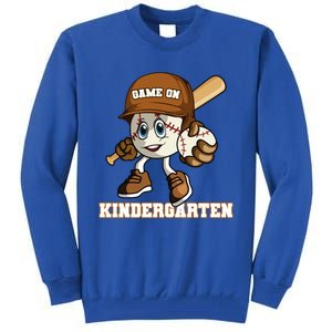 Kindergarten Game On Baseball Back To School Gift Tall Sweatshirt