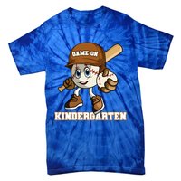 Kindergarten Game On Baseball Back To School Gift Tie-Dye T-Shirt