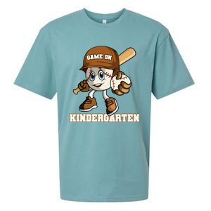 Kindergarten Game On Baseball Back To School Gift Sueded Cloud Jersey T-Shirt