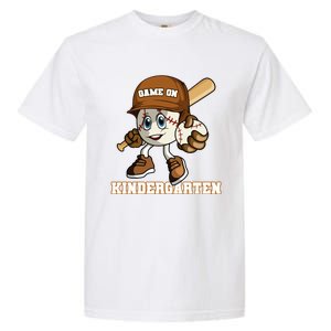 Kindergarten Game On Baseball Back To School Gift Garment-Dyed Heavyweight T-Shirt