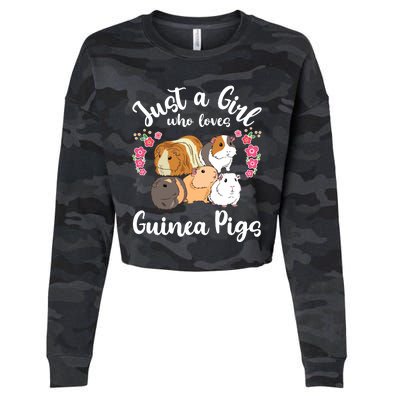 Kids Guinea Pig Just A Girl Who Loves Guinea Pigs Cropped Pullover Crew