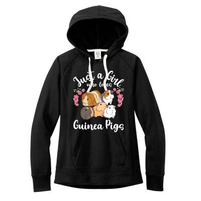 Kids Guinea Pig Just A Girl Who Loves Guinea Pigs Women's Fleece Hoodie