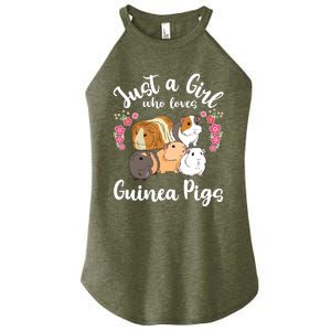 Kids Guinea Pig Just A Girl Who Loves Guinea Pigs Women’s Perfect Tri Rocker Tank