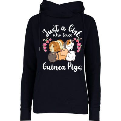 Kids Guinea Pig Just A Girl Who Loves Guinea Pigs Womens Funnel Neck Pullover Hood