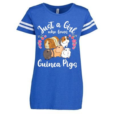 Kids Guinea Pig Just A Girl Who Loves Guinea Pigs Enza Ladies Jersey Football T-Shirt