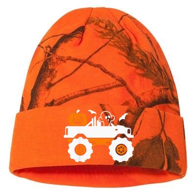 Kids Ghost Pumpkin Riding Monster Truck Lazy Halloween Costume Kati Licensed 12" Camo Beanie