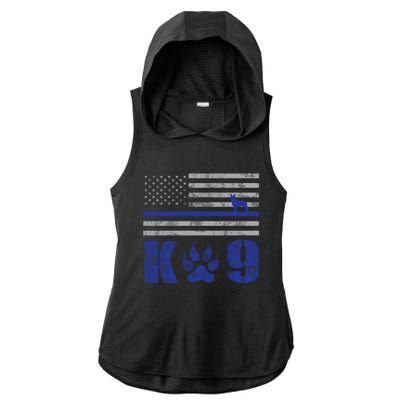 Kcute Gift9 Police Officer Leo Law Enforcement Ladies PosiCharge Tri-Blend Wicking Draft Hoodie Tank