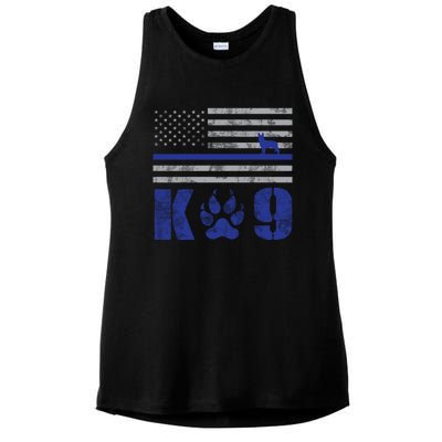 Kcute Gift9 Police Officer Leo Law Enforcement Ladies PosiCharge Tri-Blend Wicking Tank