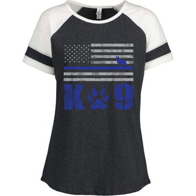 Kcute Gift9 Police Officer Leo Law Enforcement Enza Ladies Jersey Colorblock Tee