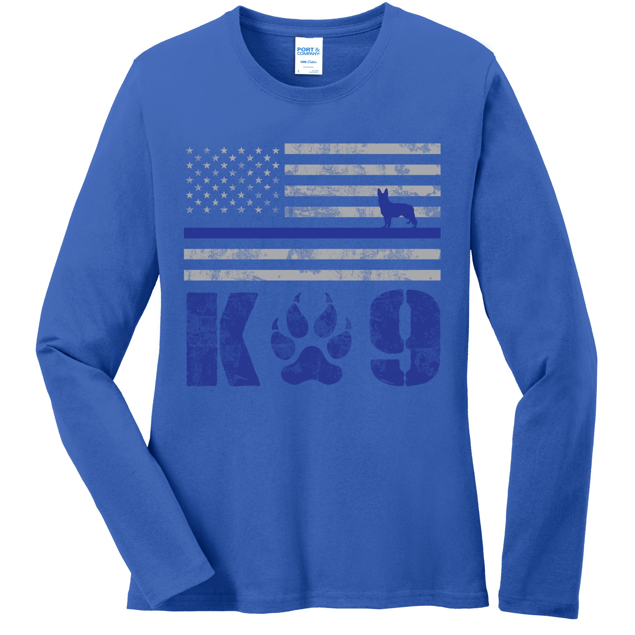 Kcute Gift9 Police Officer Leo Law Enforcement Ladies Long Sleeve Shirt