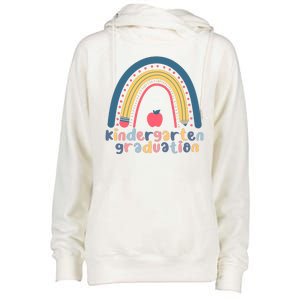 Kindergarten Graduation Rainbow Cute Womens Funnel Neck Pullover Hood