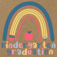 Kindergarten Graduation Rainbow Cute Cotton Canvas Backpack