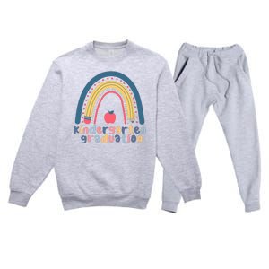 Kindergarten Graduation Rainbow Cute Premium Crewneck Sweatsuit Set