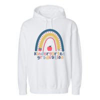 Kindergarten Graduation Rainbow Cute Garment-Dyed Fleece Hoodie