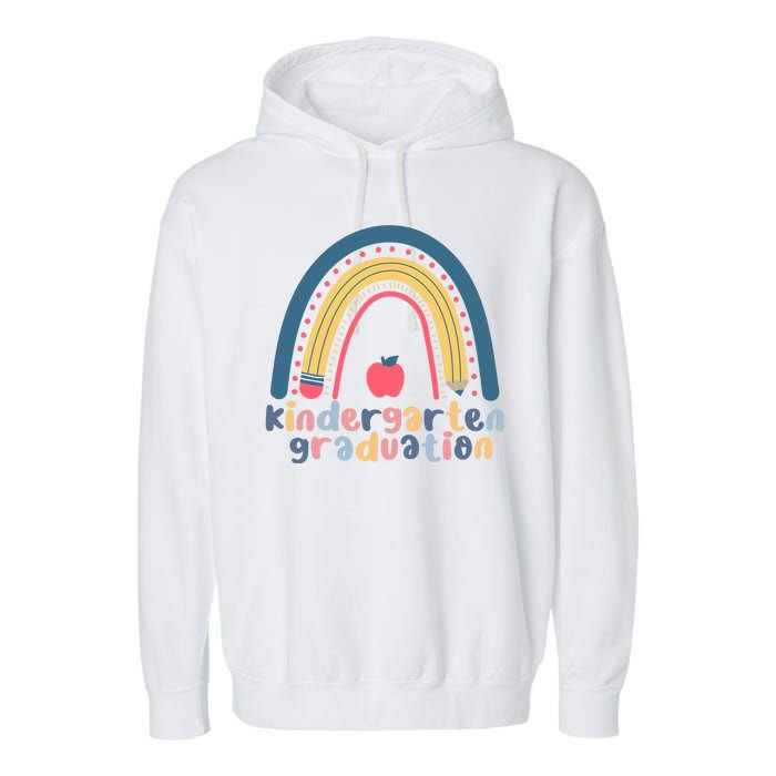 Kindergarten Graduation Rainbow Cute Garment-Dyed Fleece Hoodie