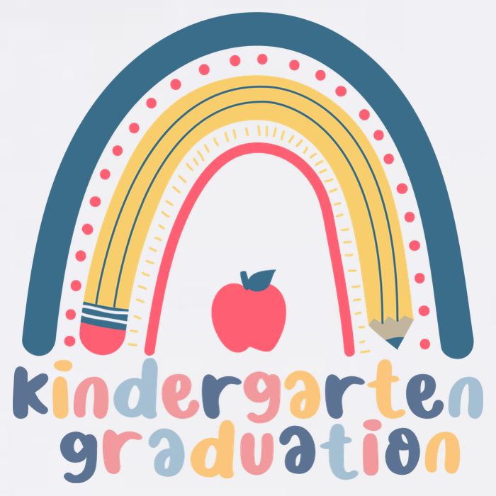 Kindergarten Graduation Rainbow Cute Flatbill Hat