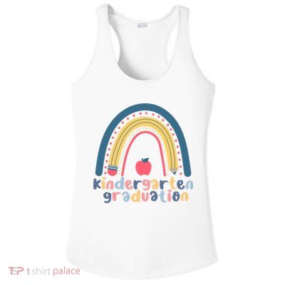 Kindergarten Graduation Rainbow Cute Ladies PosiCharge Competitor Racerback Tank