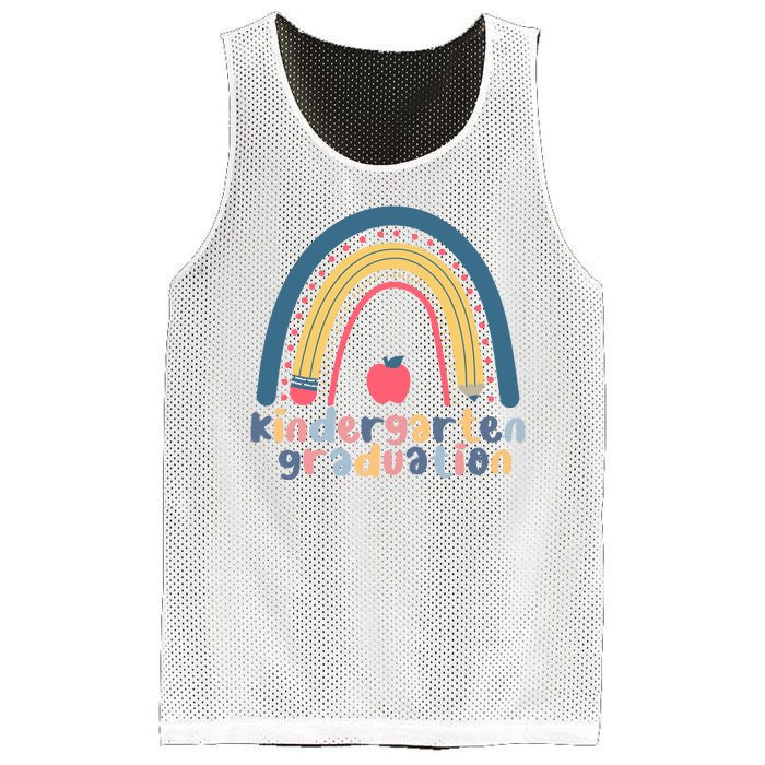 Kindergarten Graduation Rainbow Cute Mesh Reversible Basketball Jersey Tank