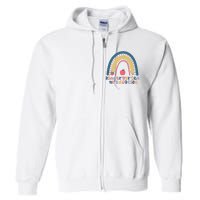 Kindergarten Graduation Rainbow Cute Full Zip Hoodie