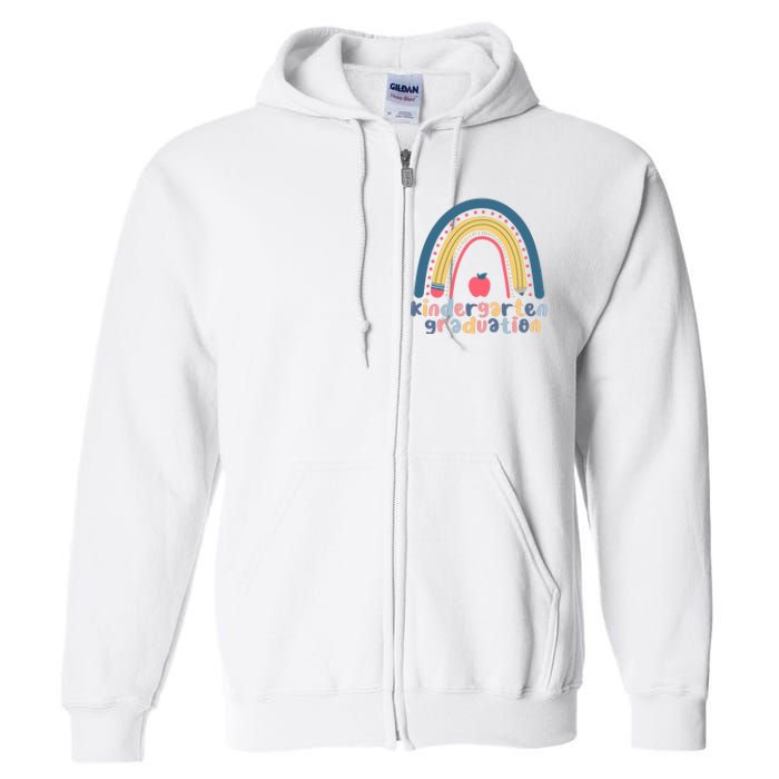 Kindergarten Graduation Rainbow Cute Full Zip Hoodie